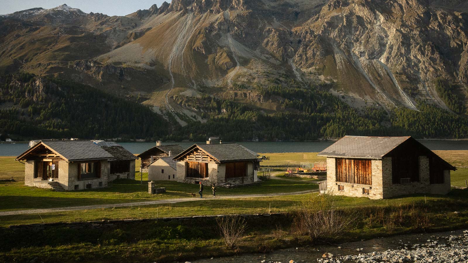 Dorf Sils Maria im Engadin